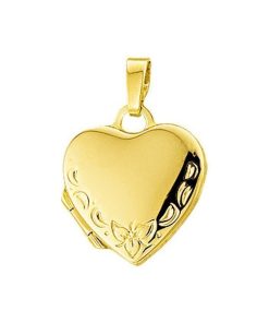 Kasius | Trendjuwelier huiscollectie 4005926 Gouden medaillon hart | Nu te koop bij 14Karaats.nl | 10001091-Pendants