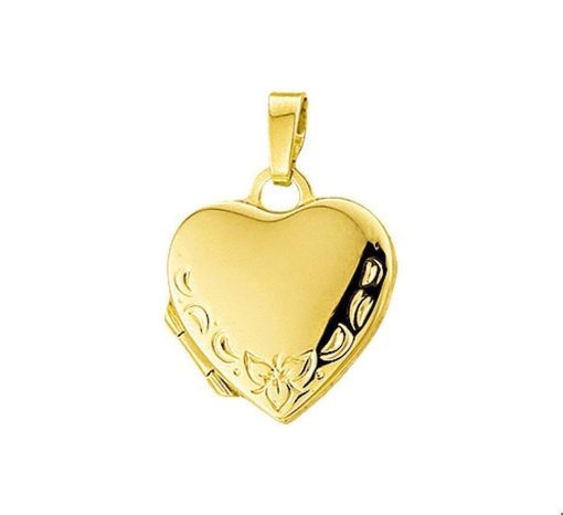 Kasius | Trendjuwelier huiscollectie 4005926 Gouden medaillon hart | Nu te koop bij 14Karaats.nl | 10001091-Pendants