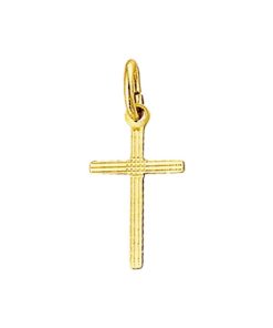 Kasius | 14K Geelgouden Hanger kruis gediamanteerd - 4007718 | Nu te koop bij 14Karaats.nl | 10001091-Pendants