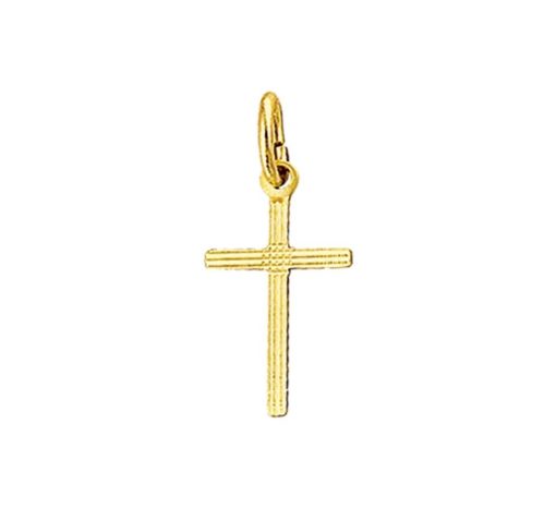 Kasius | 14K Geelgouden Hanger kruis gediamanteerd - 4007718 | Nu te koop bij 14Karaats.nl | 10001091-Pendants