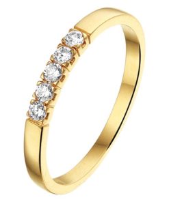 SPARKLE14 | The Jewelry Collection Ring Zirkonia - Goud | Nu te koop bij 14Karaats.nl | 10001092-Rings