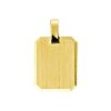 Kasius | Huiscollectie 4013230 Gouden graveerplaat rechthoek | Nu te koop bij 14Karaats.nl | 10001091-Pendants