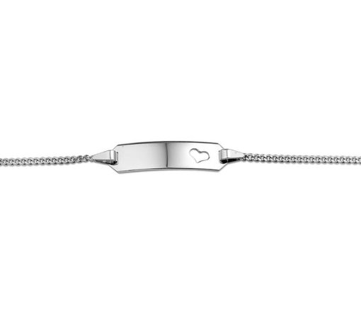 Yep! | Yep! Graveerarmband Hart Gourmet Plaat 5mm 11 - 13 cm - Goud | Nu te koop bij 14Karaats.nl | Armbanden