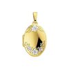 Kasius | Trendjuwelier huiscollectie 4005868 Gouden medaillon | Nu te koop bij 14Karaats.nl | 10001091-Pendants