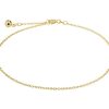 The Jewelry Collection | Geelgouden Enkelbandje anker gediamanteerd 1 4021257 | Nu te koop bij 14Karaats.nl | 10001083-Anklets