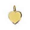 Kasius | 14K Geelgouden Graveerhartje mat gediamanteerd - 4006166 | Nu te koop bij 14Karaats.nl | 10001091-Pendants