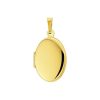 Kasius | Trendjuwelier huiscollectie 4005732 Gouden medaillon ovaal | Nu te koop bij 14Karaats.nl | 10001091-Pendants