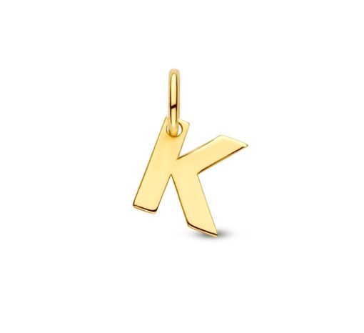 Its-Beautiful | Letter Hanger in massief 14 Karaat Goud | Nu te koop bij 14Karaats.nl | 10001091-Pendants