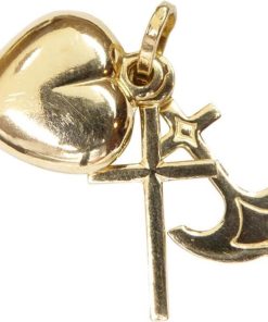Christian | Geel gouden geluk hoop en liefde hanger | Nu te koop bij 14Karaats.nl | 10001091-Pendants