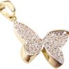 Christian | Bicolor gouden vlinder hanger | Nu te koop bij 14Karaats.nl | 10001091-Pendants
