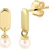 Its-Beautiful | Gouden Oorhangers Parel | Nu te koop bij 14Karaats.nl | 10001091-Pendants