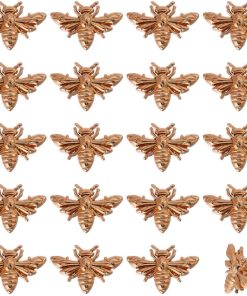 Merkloos / Sans marque | Vintage Bij Broche Set - 20 Stks - Licht Goud - Legering - 26x17