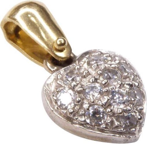 Christian | Bicolor hart hanger | Nu te koop bij 14Karaats.nl | 10001091-Pendants