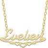 Taboo Sieraden | Gouden ketting met naam en hartjes | Nu te koop bij 14Karaats.nl | 10001091-Pendants