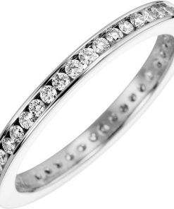 Hetty'S | Schitterende wit gouden eternity ring met zirconia's | Nu te koop bij 14Karaats.nl | 10001092-Rings