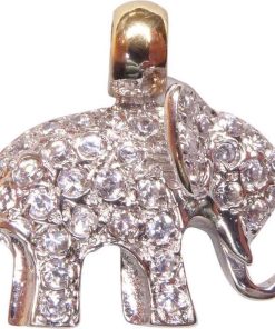 Christian | Gouden olifant hanger met zirkonia | Nu te koop bij 14Karaats.nl | 10001091-Pendants