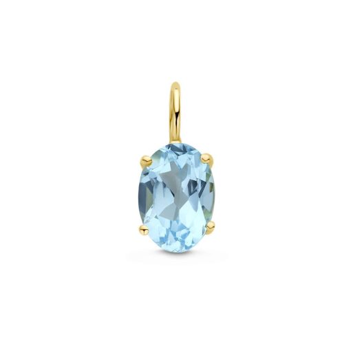 Its-Beautiful | hanger blauw topaas | Nu te koop bij 14Karaats.nl | 10001091-Pendants