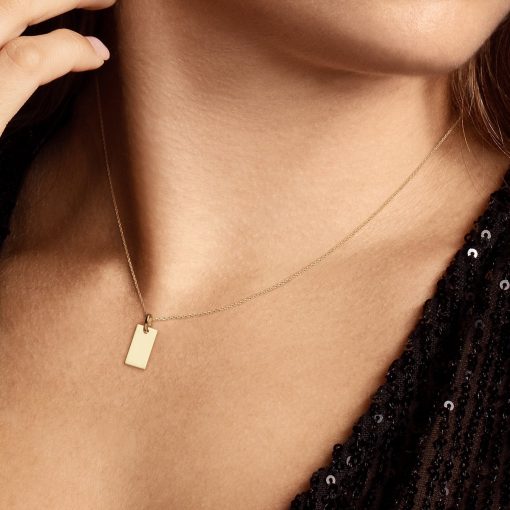 Glow | Glow 242.0046.14 Dames Hanger - Sieraad - 14 Karaat Goud - 7 mm breed - 14 mm lang | Nu te koop bij 14Karaats.nl | 10001091-Pendants
