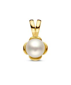Its-Beautiful | hanger bloem parel | Nu te koop bij 14Karaats.nl | 10001091-Pendants