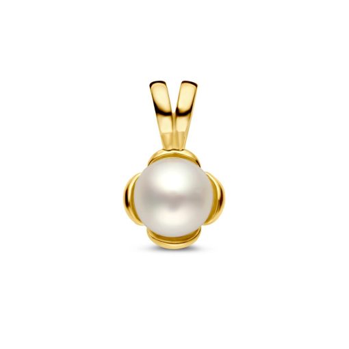 Its-Beautiful | hanger bloem parel | Nu te koop bij 14Karaats.nl | 10001091-Pendants