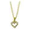 Star juwelier | Gouden Ketting Hart Hanger 0.24 ct Diamant 18 karaats | Nu te koop bij 14Karaats.nl | 10001091-Pendants
