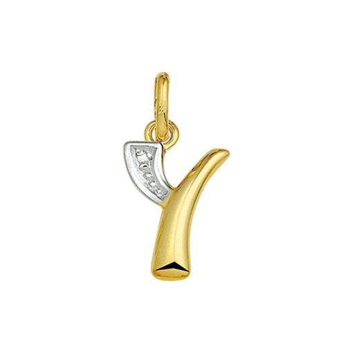 Its-Beautiful | Hanger Letter Diamant 0.005Ct H Si 14K Geelgoud | Nu te koop bij 14Karaats.nl | 10001091-Pendants