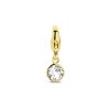 Its-Beautiful | Slotbedel Met Geboortesteen 14K Geelgoud | Nu te koop bij 14Karaats.nl | 10001091-Pendants
