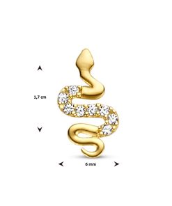 Sense Jewelry | Hanger Slang Zirkonia | Nu te koop bij 14Karaats.nl | 10001091-Pendants