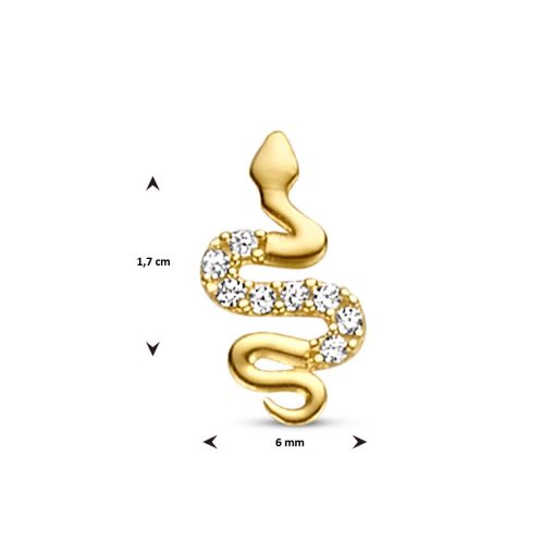 Sense Jewelry | Hanger Slang Zirkonia | Nu te koop bij 14Karaats.nl | 10001091-Pendants