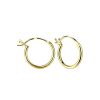 JYC | Joy|S - Zilveren oorringen 12 mm - Franse sluiting - gold plated | Nu te koop bij 14Karaats.nl | 10001087-Earrings/Body-piercing Jewellery