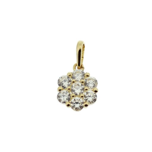 The Jewelry Collection | The Jewelry Collection Hanger Zirkonia - Goud | Nu te koop bij 14Karaats.nl | 10001091-Pendants