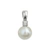 Sense Jewelry | Hanger Parel En Diamant 0.05ct H Si | Nu te koop bij 14Karaats.nl | 10001091-Pendants