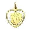 Zwartevalk | Juwelier Zwartevalk 14 karaat gouden jongens kinderkopje hanger - 14.199/14K | Nu te koop bij 14Karaats.nl | 10001091-Pendants