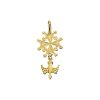 Marie-Celeste | Marie Celeste hanger hugenotenkruis - 5.5 mm - Goud | Nu te koop bij 14Karaats.nl | 10001091-Pendants