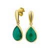 Its-Beautiful | oorhangers groen agaat | Nu te koop bij 14Karaats.nl | 10001091-Pendants