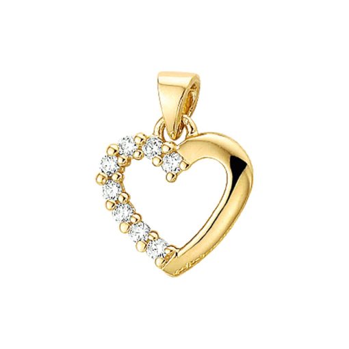 Sense Jewelry | Hanger Hart Zirkonia | Nu te koop bij 14Karaats.nl | 10001091-Pendants