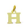 Star juwelier | Goud Hanger Letter H 14 karaats | Nu te koop bij 14Karaats.nl | 10001091-Pendants