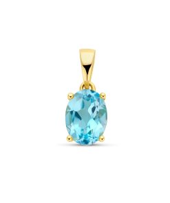Its-Beautiful | hanger blauw topaas | Nu te koop bij 14Karaats.nl | 10001091-Pendants