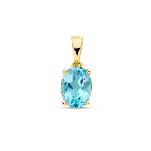 Its-Beautiful | hanger blauw topaas | Nu te koop bij 14Karaats.nl | 10001091-Pendants