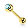 LMPiercings NL | Piercing aqua gold plated - LMPiercings | Nu te koop bij 14Karaats.nl | 10001087-Earrings/Body-piercing Jewellery