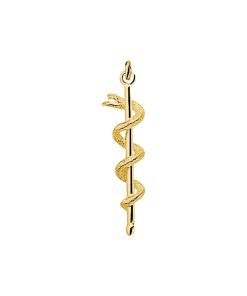 The Jewelry Collection | The Jewelry Collection Bedel Esculaap - Goud | Nu te koop bij 14Karaats.nl | 10001091-Pendants