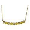 Star juwelier | Gouden Collier Fantasie Blokjes Zirkonia 18 karaats | Nu te koop bij 14Karaats.nl | 10001091-Pendants