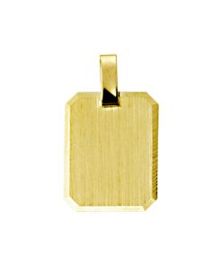 Sense Jewelry | Graveerhanger Mat Gediamanteerd | Nu te koop bij 14Karaats.nl | 10001091-Pendants