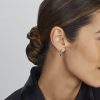 Sense Jewelry | Klapoorringen Blauw Zirkonia | Nu te koop bij 14Karaats.nl | 10001087-Earrings/Body-piercing Jewellery
