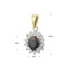 Sense Jewelry | Hanger Saffier En Diamant 0.10ct H Si | Nu te koop bij 14Karaats.nl | 10001091-Pendants