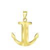 Lucardi | Lucardi Heren 14 Karaat geelgouden hanger anker - Hanger - 14 Karaat Goud - Geelgoud | Nu te koop bij 14Karaats.nl | 10001091-Pendants