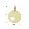 Sense Jewelry | Graveerhanger Hart | Nu te koop bij 14Karaats.nl | 10001091-Pendants
