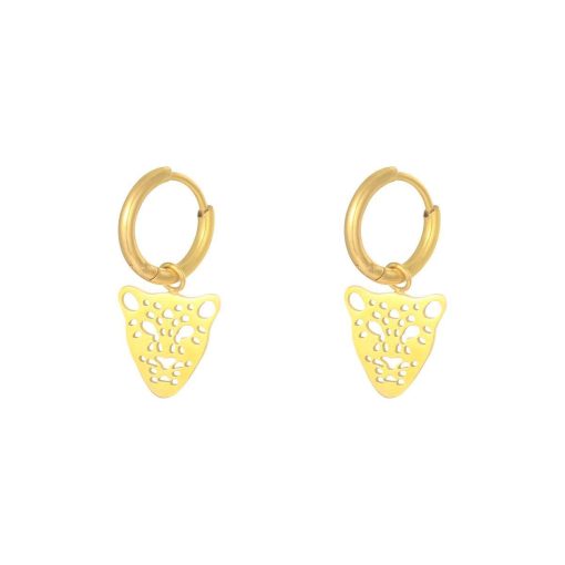 Yehwang | Oorbellen wild leopard | Nu te koop bij 14Karaats.nl | 10001087-Earrings/Body-piercing Jewellery