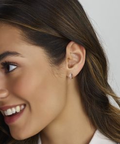 Sense Jewelry | Klapoorringen Diamant 0.09ct (2x 0.045ct) H Si | Nu te koop bij 14Karaats.nl | 10001087-Earrings/Body-piercing Jewellery