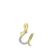 Lucardi | Lucardi Dames alfabet hanger met diamant (0